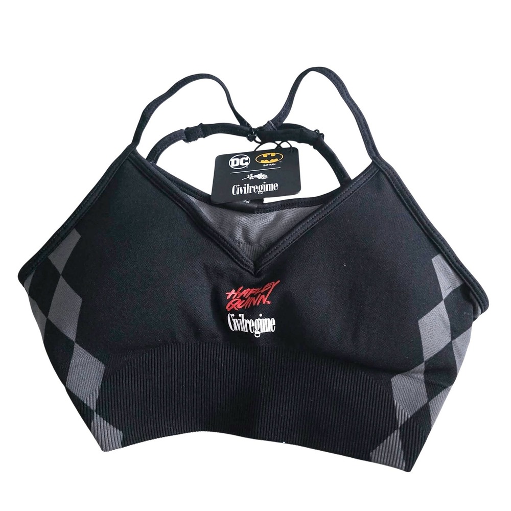 Civil Regime DC Comics Harley Quinn Harley Kelly Seamless Bra‎ Black Small NEW